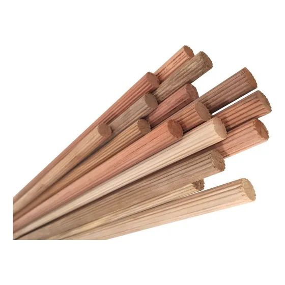 Tarugo De Madera, Estriado, 12 X 600 Mm., 10 Unidades