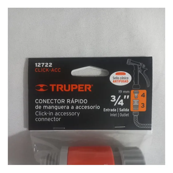 Acople Rapido Agua Truper 52602