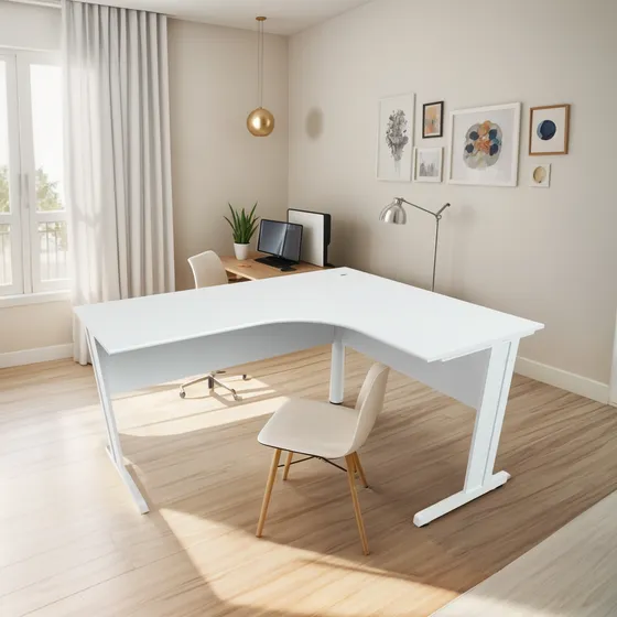 Mesa Delta Em L Estação De Trabalho Escritório 120x140