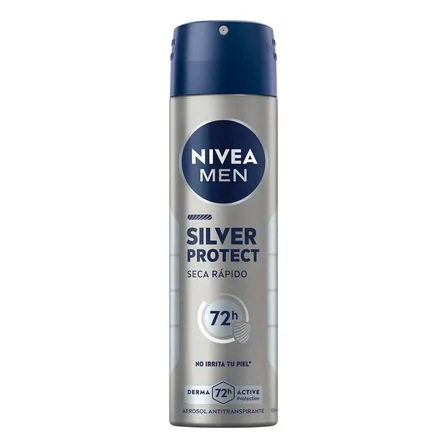 Nivea Men Desodorante Antitranspirante Silver Protect En Aerosol 150ml Fresca