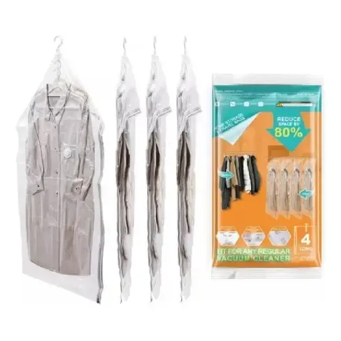 Pack X4 Bolsas Al Vacio Para Ropa Casacas Y Sacos 70cmx110cm | Cuotas sin interés