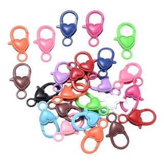 100 Piezas De Plástico Colorido Broche De Langosta Llavero 100 Piezas De Plástico Colorido Broche De Langosta Llavero