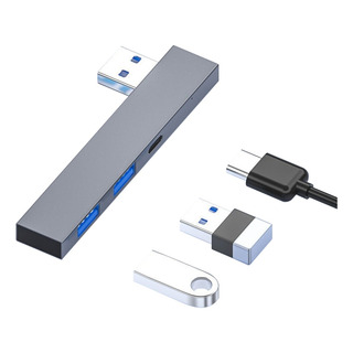 Usb Macho Plateado A Usb 2.0+usb 3.0+usb-c/type-c Hembra Ada Usb Macho Plateado A Usb 2.0+usb 3.0+usb-c/type-c Hembra Ada