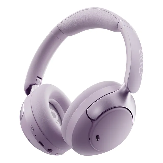 Audífonos Inalámbricos Qcy H3pro 50db Anc Gamer Diadema Lp Color Violeta