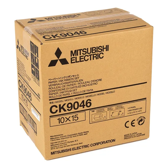 Kit Papel Térmico Mitsubishi Ck9046 Para Impresora Cp-9550dw