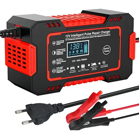 Carregador Inteligente De Bateria Automotivo 12v 6amp Lcd