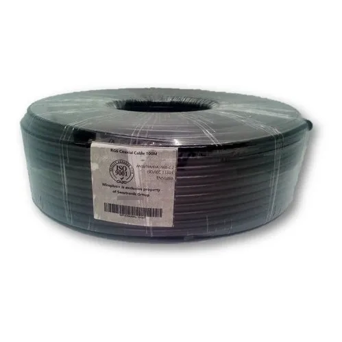Cable Coaxial Rg6 Wireplus Exterior Negro 100 Mts 