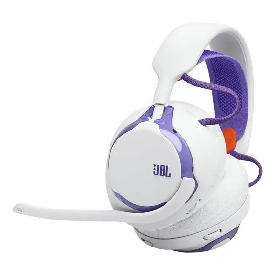 Headset Gamer Sem Fio Quantum 650 JBL Quantum Spatial Sound, Bluetooth 5.3, 45h de Bateria e Microfone Removível - Branco