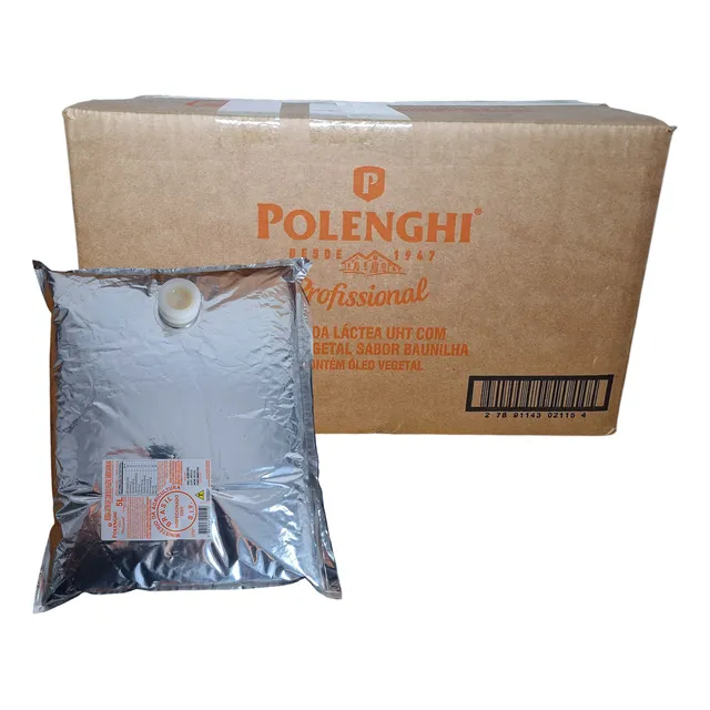 Kit 4 Caldas Sorvete Expresso Polenghi Baunilha 20 Litros