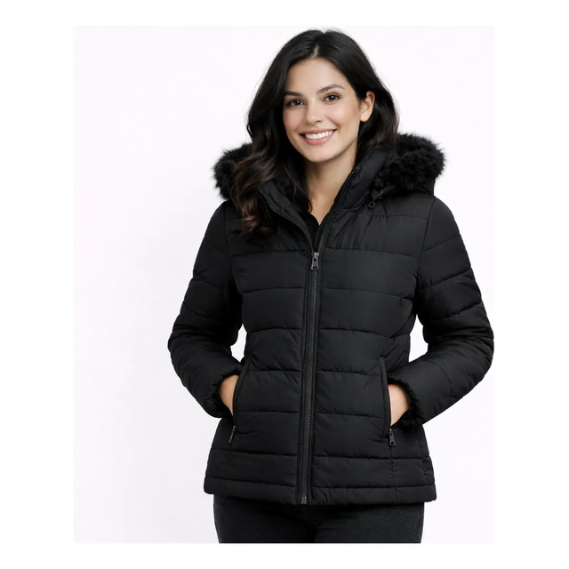 Jaqueta Feminina Puffer Forrada Bobojaco Impermeável Até G4