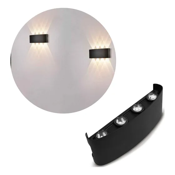Aplique Pared Exterior Luminaria Lampara Bidireccional Foco