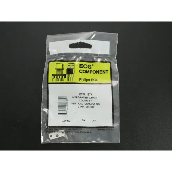 Circuito Integrado Ecg 1674 Vertical Deflection Tv Color 3pz
