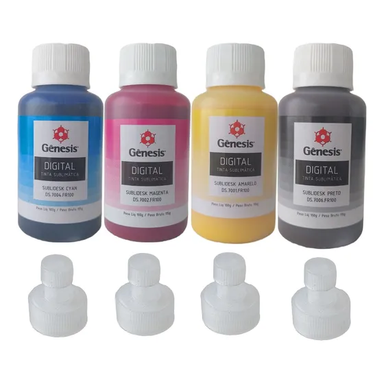 Tinta Sublimatica 4x100ml + Perfil De Cores Genesis Original