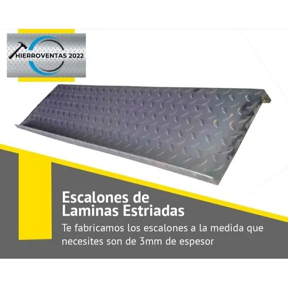 Peldaños Para Escalera En Lamina Estriada