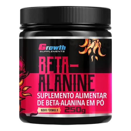 Beta Alanina 250g Growth Supplements - Sem Sabor Em Pó