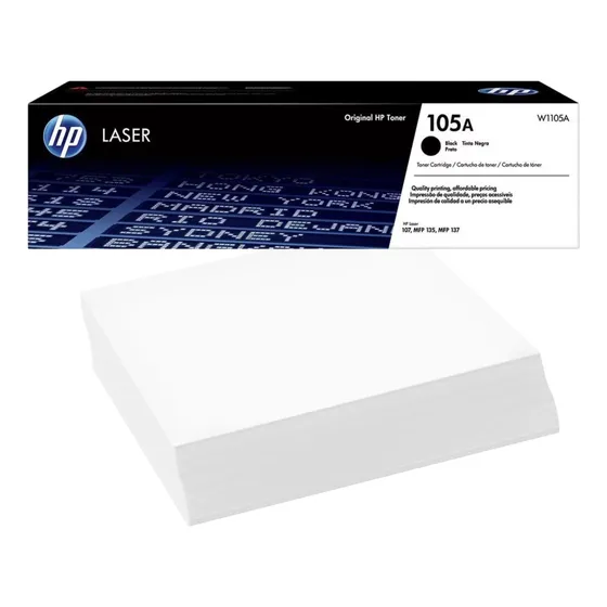 Kit Toner Hp 105a Original + Resma A4 107a 107w 135a 135w