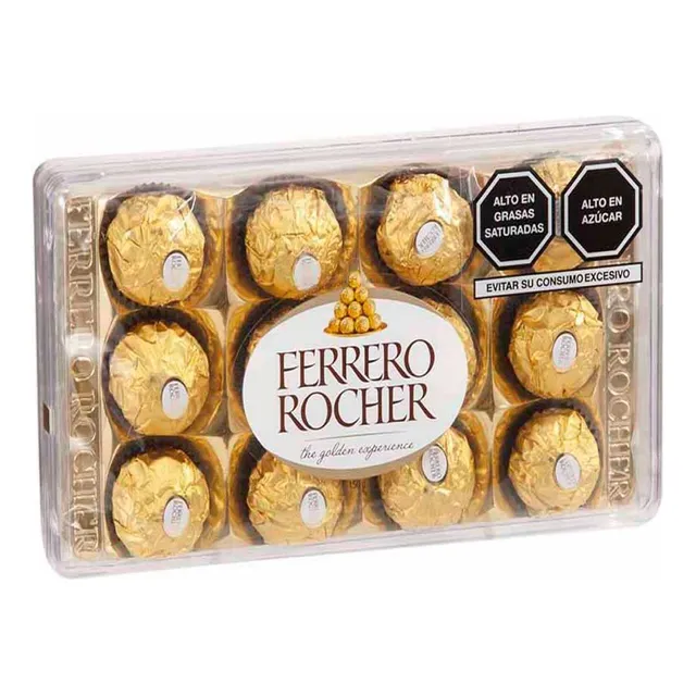Chocolates Ferrero Rocher 12 Unidades Y Bolsa De Regalo