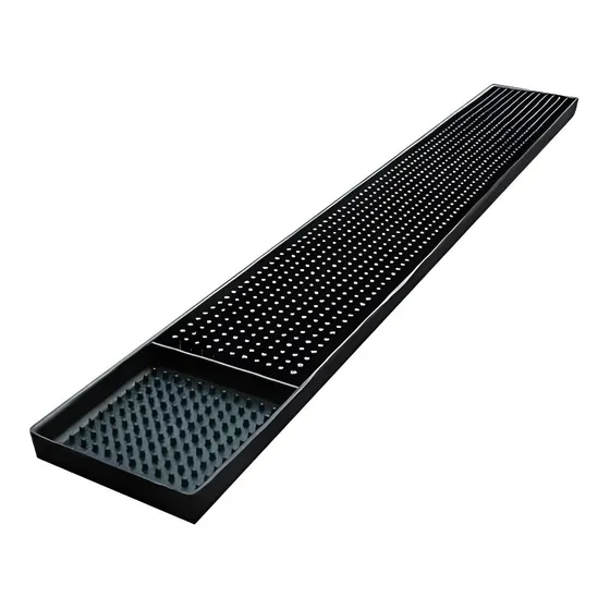 Goma Bar Negra 60x8cm Escurridor Esterilla Copas Bar Mat