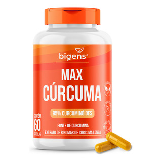 Max Cúrcuma 130mg, 95% Curcuminóides | Potente Antioxidante | 60 Cápsulas | Bigens Max Cúrcuma 130mg, 95% Curcuminóides | Potente Antioxidante | 60 Cápsulas | Bigens