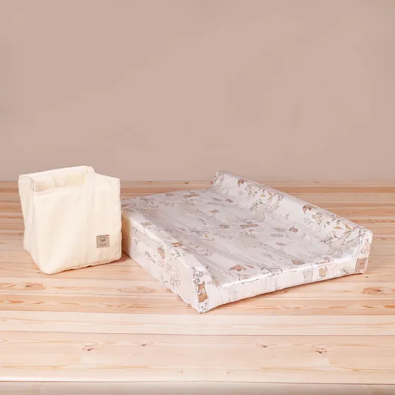 Kit Cambiador Antivuelco + Pañalero/ Organizador Decokids