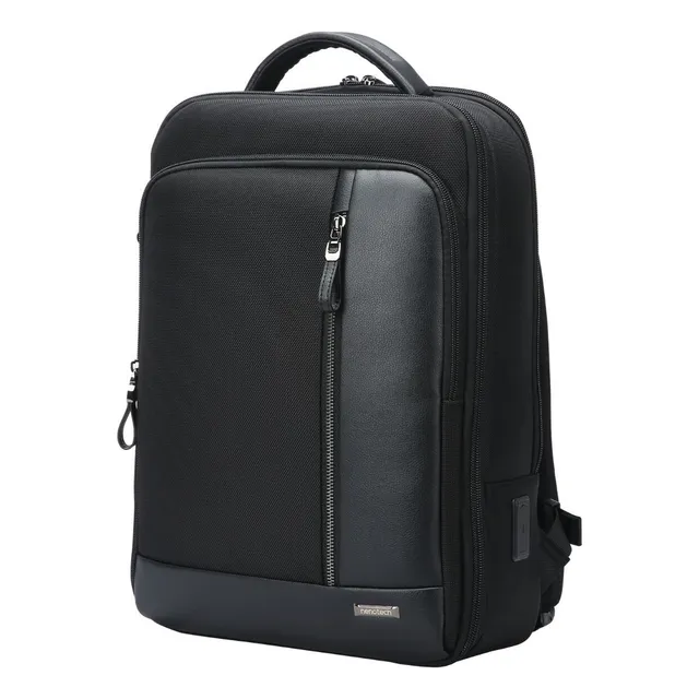 Mochila Ejecutiva Antirrobo Nenotech Escolar Y Viaje A71217 Color Negro Diseño de la tela Lisa