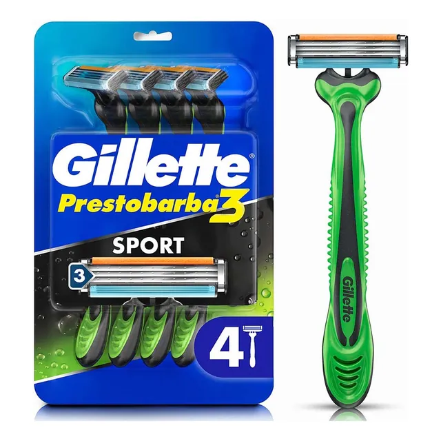 Rasuradora Gillette Prestobarba3 Sport Banda Lubricante X4 Unidades