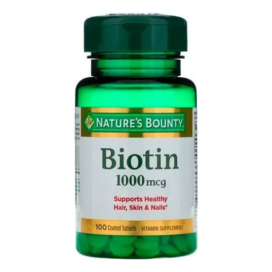 Natures Bounty Biotin 1000mcg Suplemento Cabello Uñas Piel