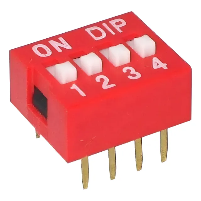 Interruptor Dip Switch 4 Bits  Pack 50 Piezas