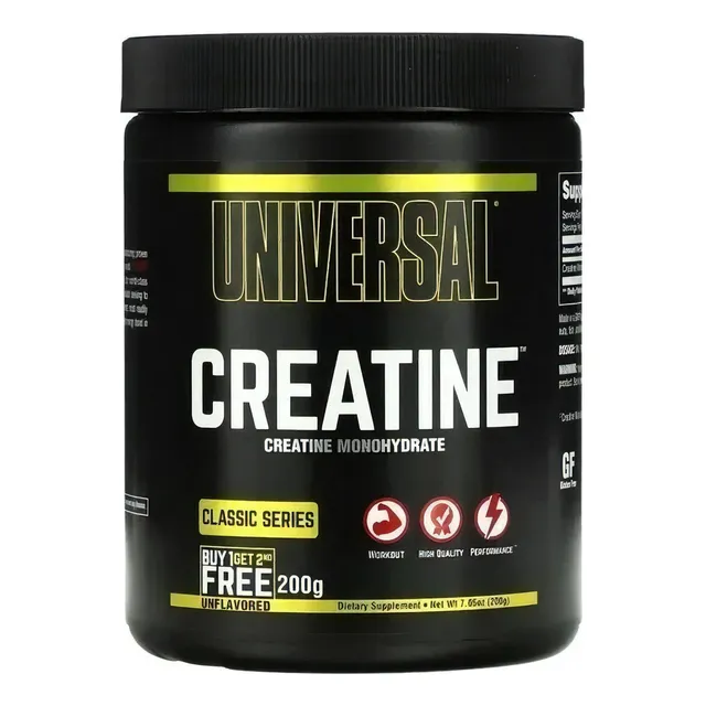 Creatina Universal X 200g Monohidrato Suplemento En Polvo Sabor Sin Sabor