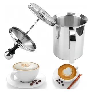 Espumador Manual De Café Con Leche De Acero Inoxidable Espumador Manual De Café Con Leche De Acero Inoxidable