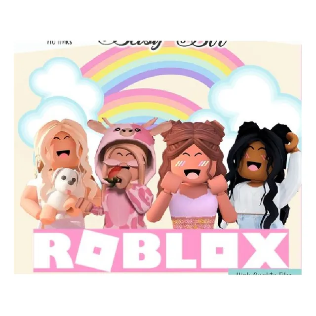 Kit Imprimible Fondos Imágenes Png Roblox Rosa Niñas Diseños