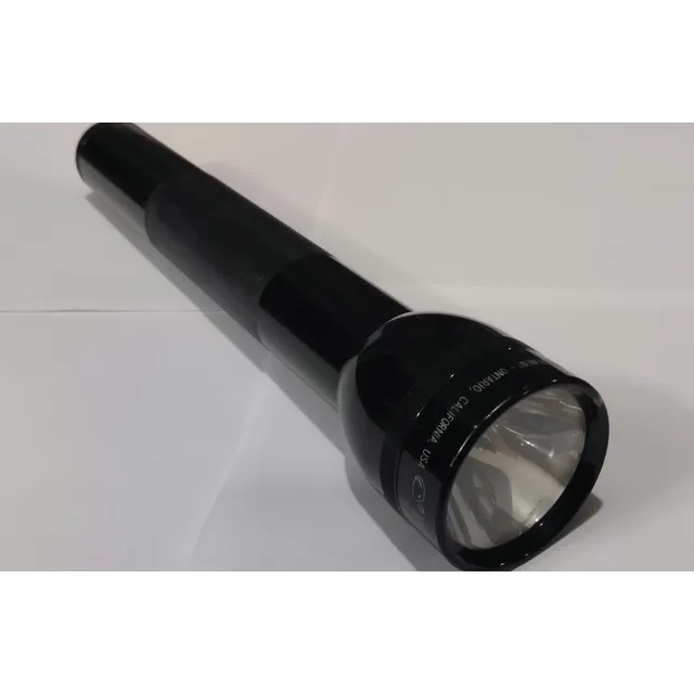 Linterna Maglite Grande Negra Luz Incandescente 3 Pilas D
