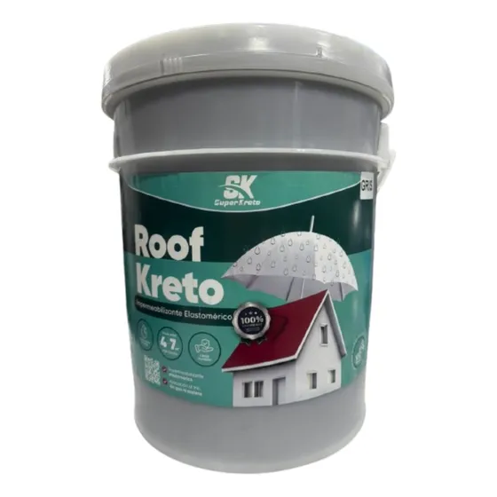 Pintura Impermeabilizante Roof Kreto Super Kreto Cuñ 5gal