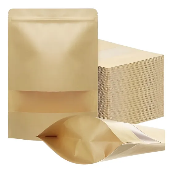 Bolsa Kraft Con Ventana 18x26 Cm - Pack 100 Unid.