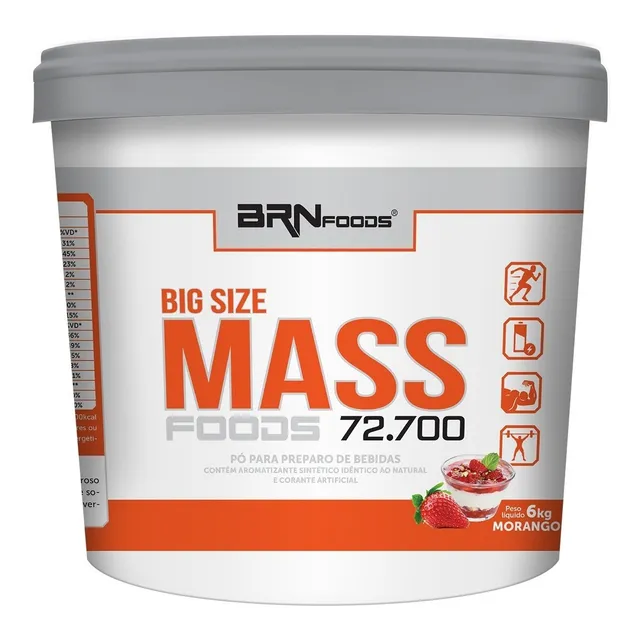 Massa Hipercalórico Big Size Mass Balde 6 Kg - Frete Grátis!