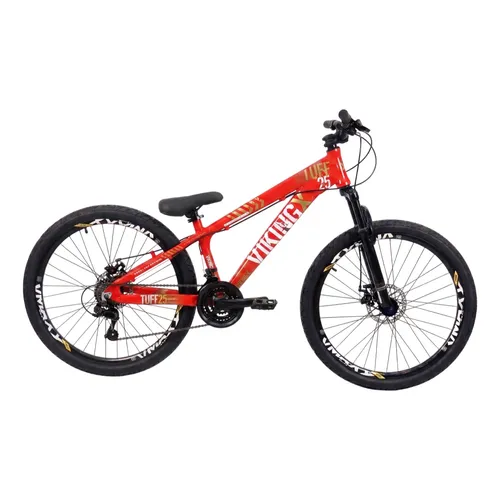 Bicicleta Viking Tuff 25 Vmaxx 21v - Cor 2026 Cor Vermelho Tamanho