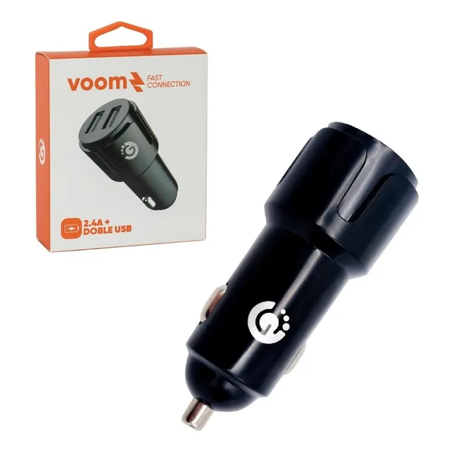 Adaptador Cargador Doble Goldtech Auto 2.4a 12v Usb Atrix ®