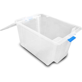 Caja Yazmin Transparente 55 Litros Apilable Alica1 Pieza Caja Yazmin Transparente 55 Litros Apilable Alica1 Pieza