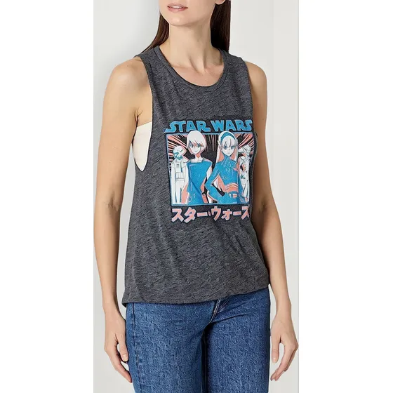 Camisilla Star Wars Anime Musculosa Para Mujer