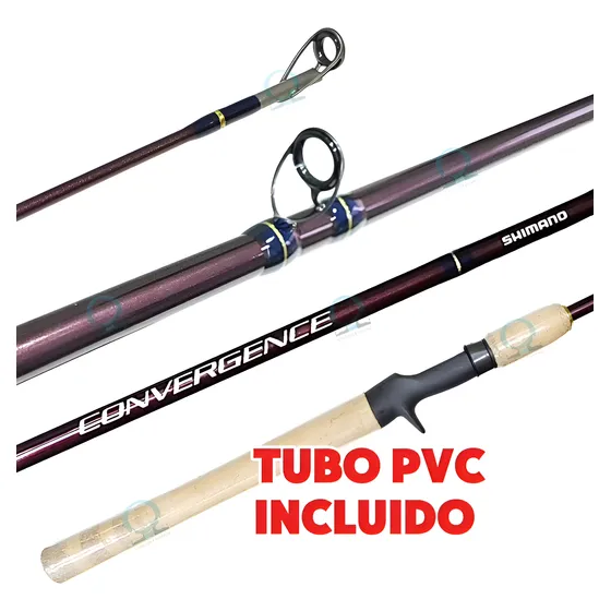 Caña Shimano Convergence Bait Trolling Variada 15/40 Tubopvc Marrón