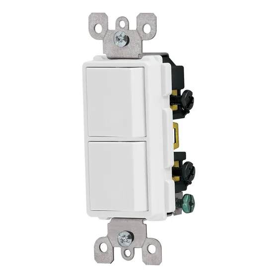 Apagador / Interruptor Duplex Volteck - Caja Con 5 Piezas