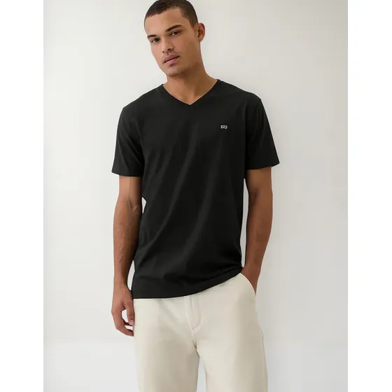 Gap  Polo Con Cuello En V Y Logotipo Suave Para Hombre:m