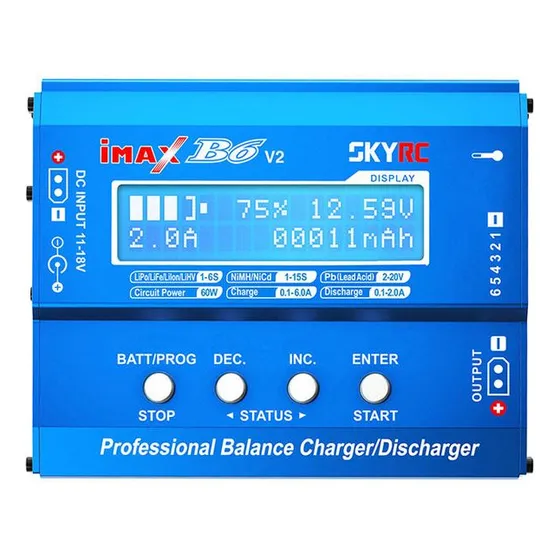 Carregador Original Imax B6 Mini Lipo Skyrc+fonte