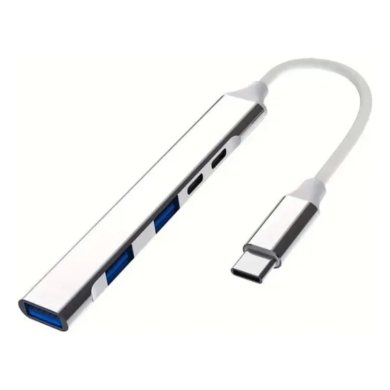 Hub C3tech Usb-c 3.0 5 Portas 5 Gbps - Hu-p300si