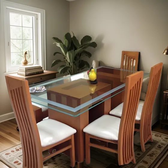 Mesa De Comedor 4 Puestos + Banco