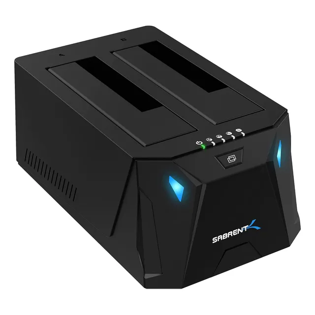 Sabrent Usb Type-c Sata 2.5  & 3.5  Dual Bay Hard Drive D...
