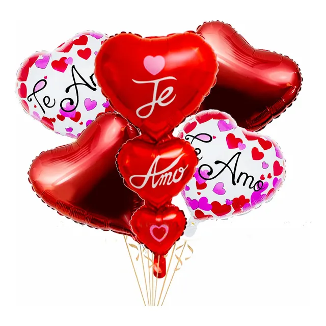 Globo Metalizado Pack Te Amo 