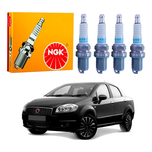 Jogo Velas Ngk Fiat Linea 1.9 16v 2009