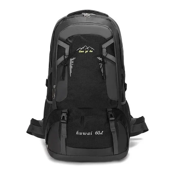 Mochila viaje Edge Trekking Nomad Mochila 60 Litros color negro diseño liso 60L