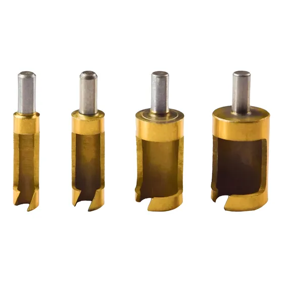 Set De 4 Brocas Para Hacer Tapones De Madera 6-16mm